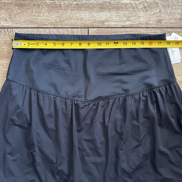 Tummy control 24W skirtini swimsuit bottom skirt black skort - Picture 6 of 6